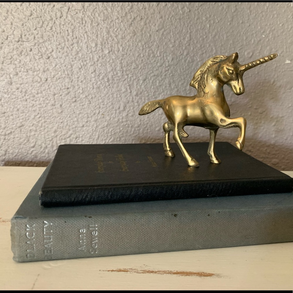 Vintage Solid Brass Unicorn
